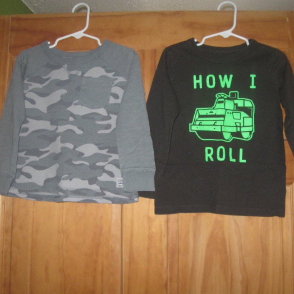5/$30 Boys OshKosh B'gosh Long Sleeve Shirt Bundle